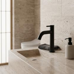 Aquanello Eterna Torneira de lavatório preta mate para água fria ET4001-10